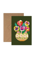 Pansies Greetings Card - Sprouts of Bristol