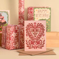 Paper Cut Heart | Everyday greetings card | Folk, love - Sprouts of Bristol