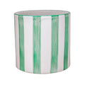 Paros Green Painted Stripe Planter - Sprouts of Bristol