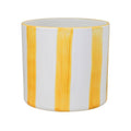 Paros Yellow Painted Stripe Planter - Sprouts of Bristol