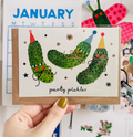 Party Pickles Gold Foil Greetings Card - Sprouts of Bristol