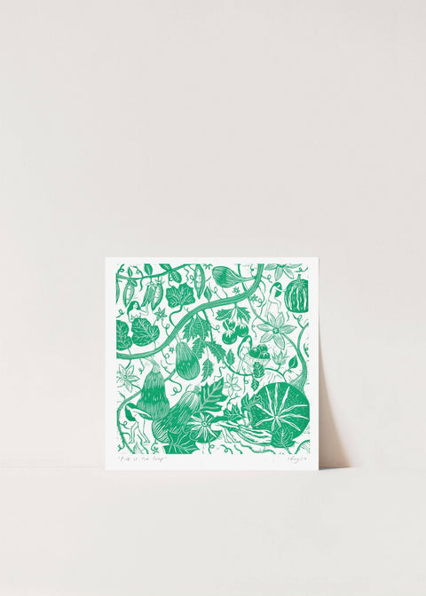 Pick of the Crop Risograph Art Print - Sprouts of Bristol