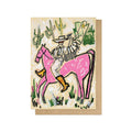 Pink Horse Cowboy Greetings Card - Sprouts of Bristol