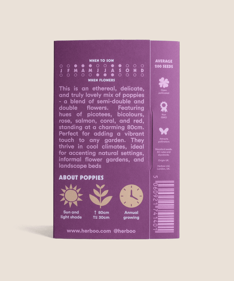 Poppy 'Falling in Love' Seeds - Sprouts of Bristol
