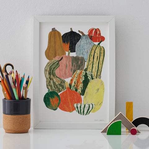 Pumpkin Squash Vegetables Art Print - Sprouts of Bristol