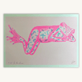 'Ribbit For Her Pleasure' Sexy Frog Riso Art Print - Sprouts of Bristol