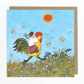 Riding a Chicken Greetings Card - Sprouts of Bristol