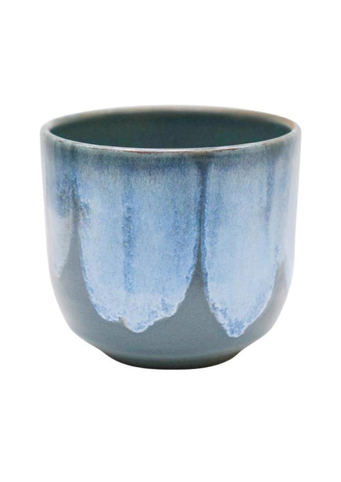 Rowe Navy Blue Drip Reactive Glaze Pot - Sprouts of Bristol