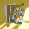 Santorini | Everyday greetings card | Mediterranean, floral - Sprouts of Bristol