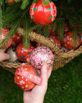 Scarlet Red and Blue Bauble - Sprouts of Bristol