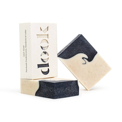 Scottish Salt Soap - Patchouli, Frankincense, Mandarin&Cedar - Sprouts of Bristol