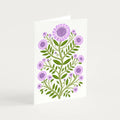 Small Scabious Flowers Greetings Card - Sprouts of Bristol