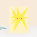 Smiling Star Greeting Card | Gold Star | Achievement Card - Sprouts of Bristol