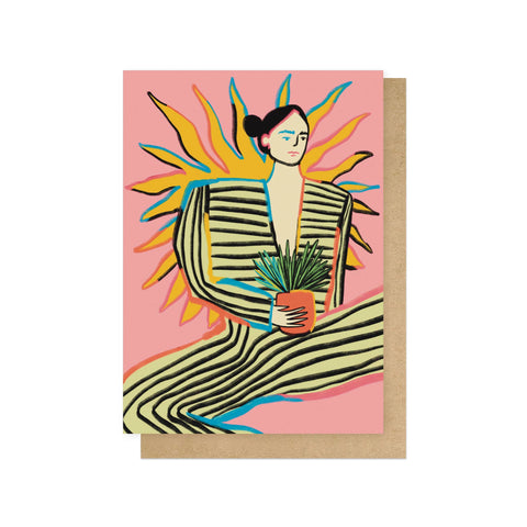 Sun Power Greetings Card - Sprouts of Bristol