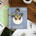 Swallowtail Butterfly & Caterpillar Keyring - Sprouts of Bristol