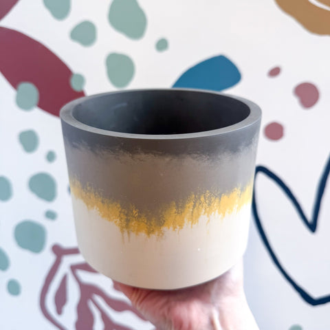 The Yellow - Footed Tortoise Jesmonite Pot [Beneath the Canopy RHS Collab] - Sprouts of Bristol