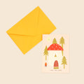 Toadstool Cosy New Home Card | Folky Moving Card | Woodland - Sprouts of Bristol