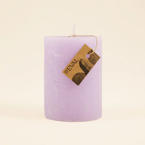 Tranquillity Fragranced Coloured Pillar - Sprouts of Bristol