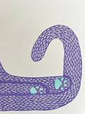 'Wet Ass Penelope' Cat Riso Art Print - Sprouts of Bristol
