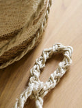 Woven Hanging Plant Pot – Cream Striped - Sprouts of Bristol