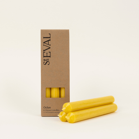 Yellow Ochre - St Eval Church Dinner Candle - Sprouts of Bristol