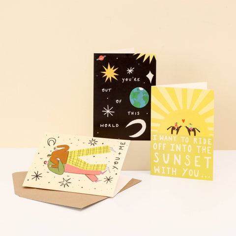 You're Out Of This World Love Card | Anniversary | Celestial - Sprouts of Bristol