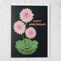 Anniversary Dahlia Greetings Card - Sprouts of Bristol