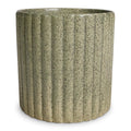 Azalea Stone Ribbed Speckle Green Planter - Sprouts of Bristol