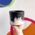 Black and White Jesmonite Pot - Sprouts of Bristol