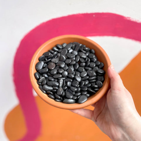 Black Pebbles 5-8mm / 400g - Terrarium Supplies - Sprouts of Bristol