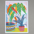 Bromeliad Risograph Print - Sprouts of Bristol