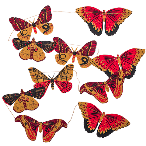 Colourful Butterflies Sewn Garland - Sprouts of Bristol