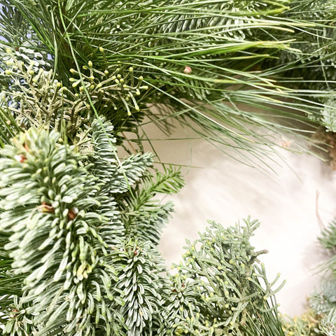 Handmade Fresh Foliage Christmas Wreath - No.8 - Sprouts of Bristol