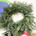 Handmade Fresh Foliage Christmas Wreath - No.8 - Sprouts of Bristol
