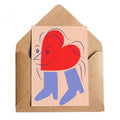 Heart Boots Greetings Card - Sprouts of Bristol