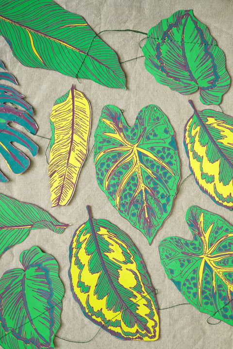 Leaves Sewn Garland - Sprouts of Bristol
