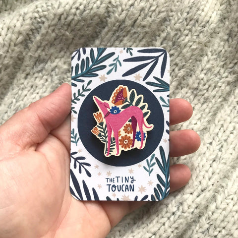 Long Dog Pin - Sprouts of Bristol