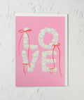 Love Ribbons & Pearls Greetings Card - Sprouts of Bristol