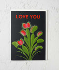Love You Flytrap Greetings Card - Sprouts of Bristol