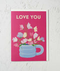 Love You Sweet Pea Greetings Card - Sprouts of Bristol