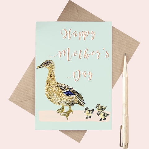 Mother's Day Duck Greeting Card by Little Paisley Designs - Sprouts of Bristol