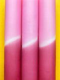 Mulberry Coulis - Dip Dye Dinner Candle Trio - Sprouts of Bristol