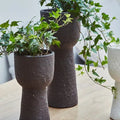 Nico Tall Rustic Planter in Mocha Brown - Sprouts of Bristol