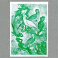 Parrots Risograph Print - Sprouts of Bristol