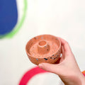 Pink & Grey Terrazzo Jesmonite Candle Basin Holder - Sprouts of Bristol