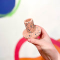 Pink & Grey Terrazzo Jesmonite Candle Stick Holder - Sprouts of Bristol