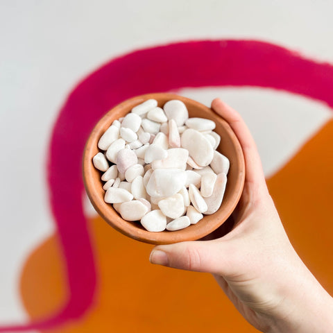 Pink Rose Sparking Pebbles 15-25mm / 200g - Terrarium Supplies - Sprouts of Bristol