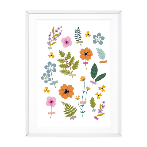 Pressed Flowers A4 Print by Oh So Daisy - Sprouts of Bristol