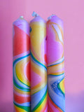 RADIANT HORIZON- Marbled Dinner Candle Trio - Sprouts of Bristol