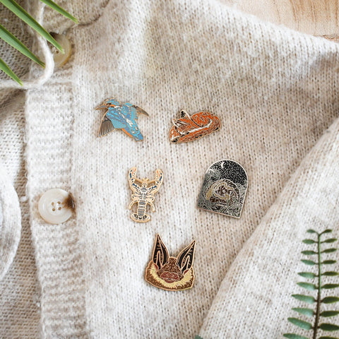 Red Fox Enamel Pin - Sprouts of Bristol